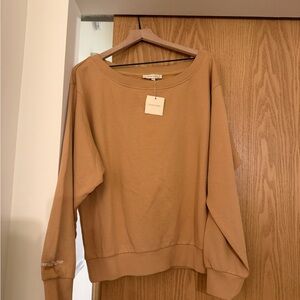 NWT Favorite Daughter off Shoulder Sweatshirt